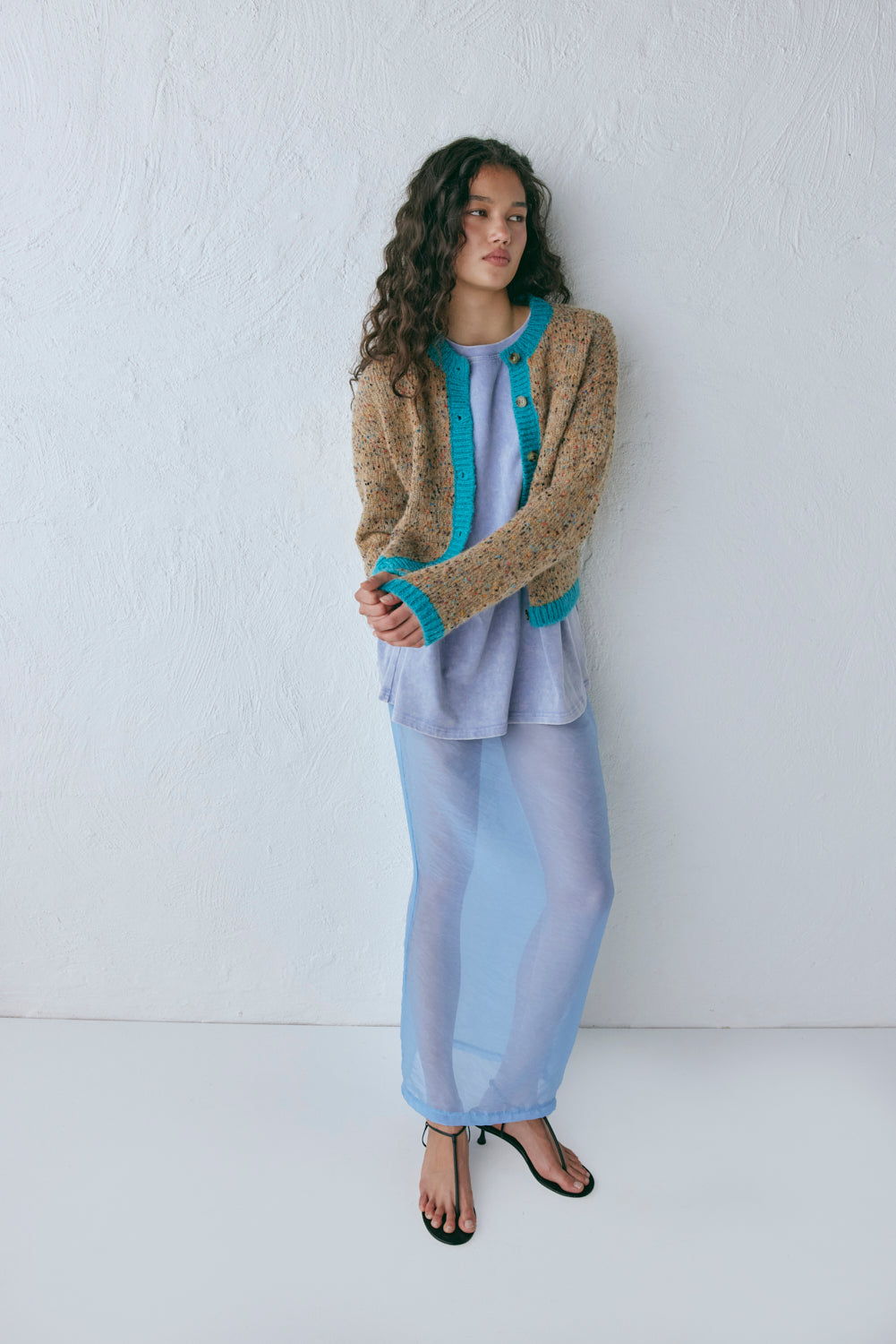 Camila Knit Cardigan Speckle