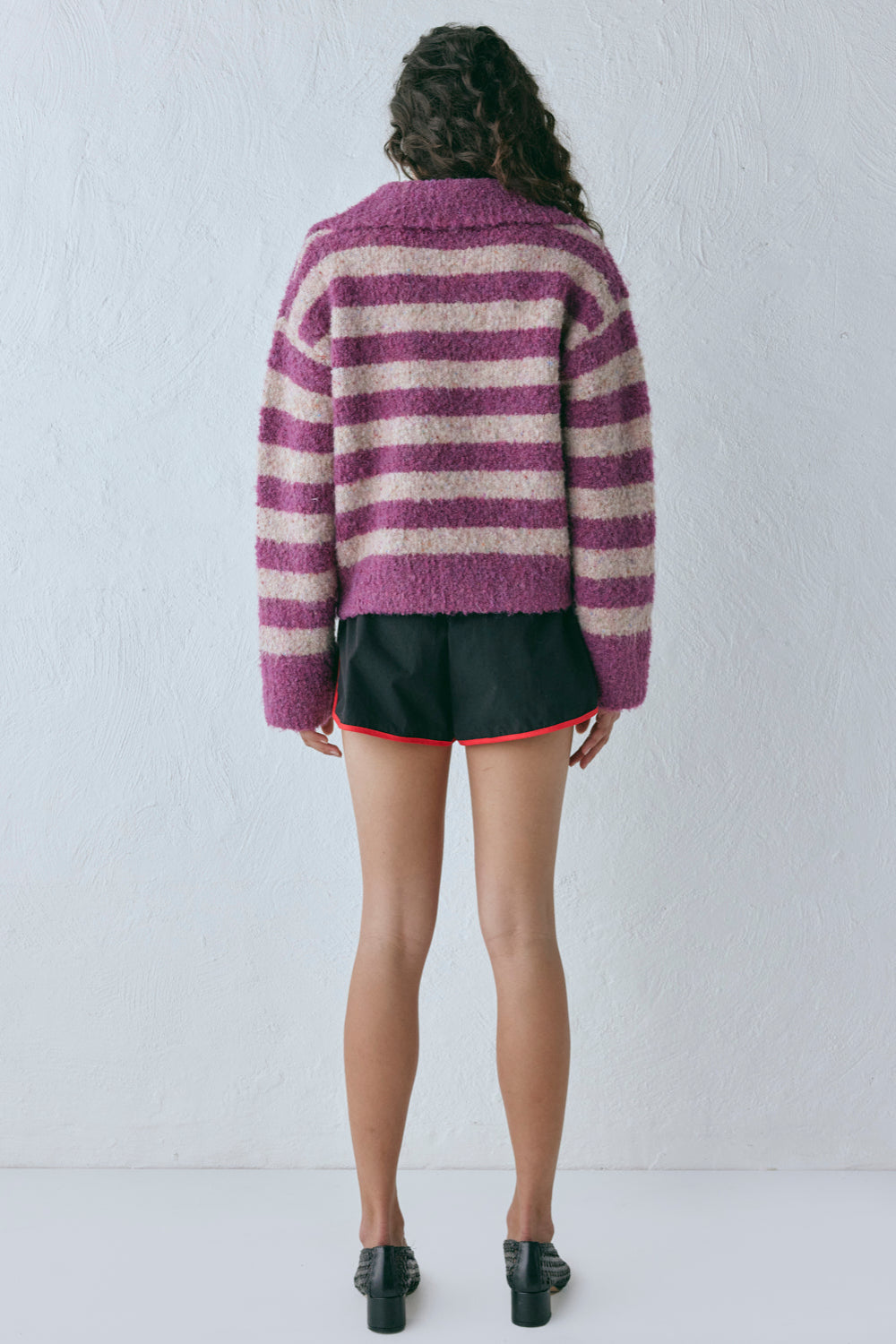Deana Knit Jumper Purple Stripe