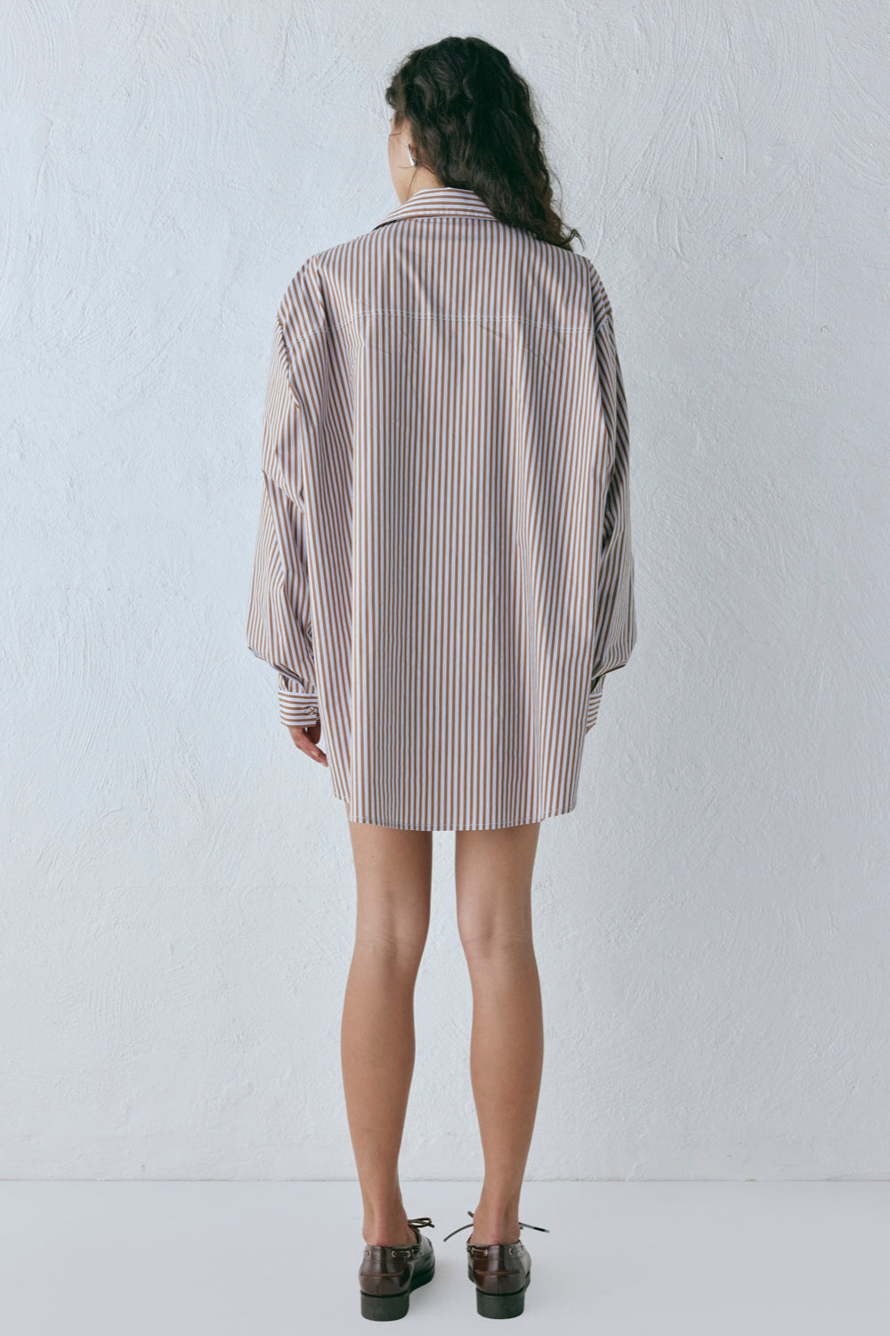 June Shirt Brown Stripe