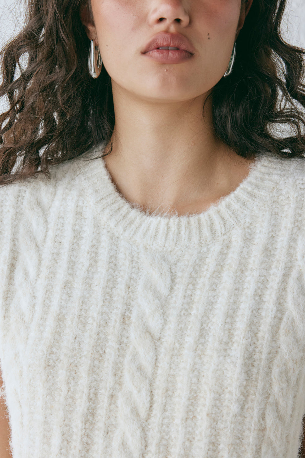 Zita Knit Vest Cream