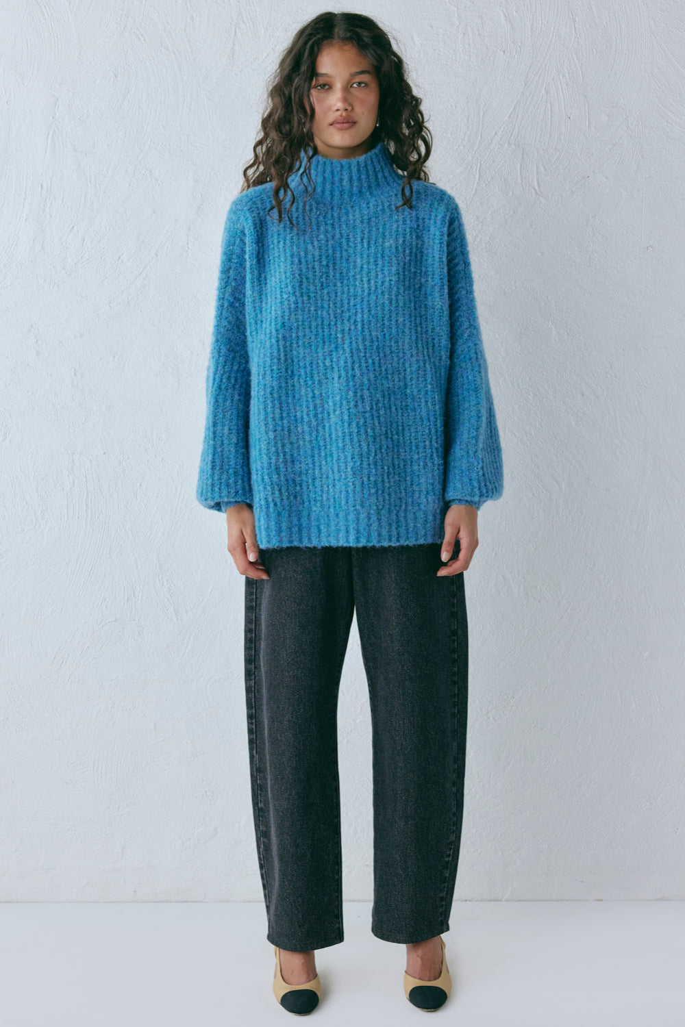 Yumi Knit Jumper Sea