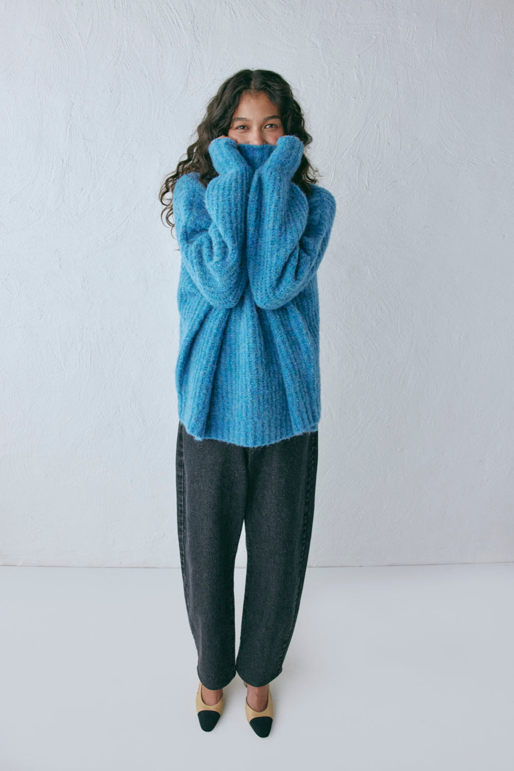 Yumi Knit Jumper Sea