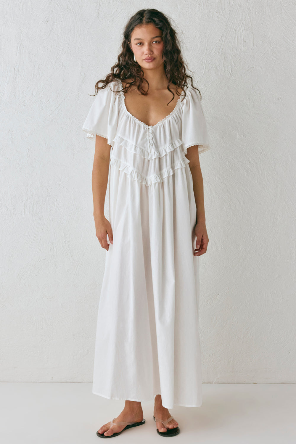 La Prairie Smock Midi Dress White