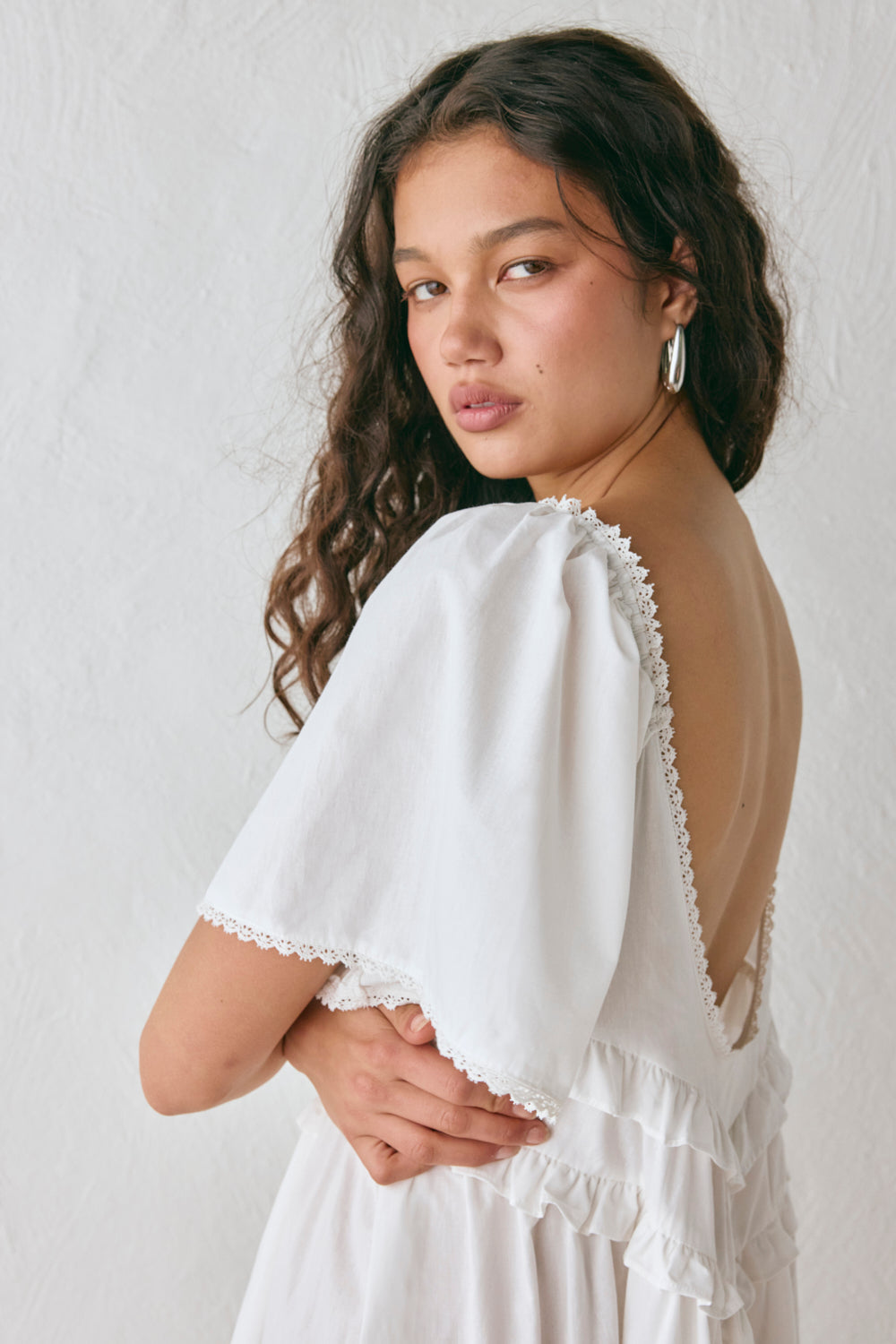 La Prairie Smock Midi Dress White