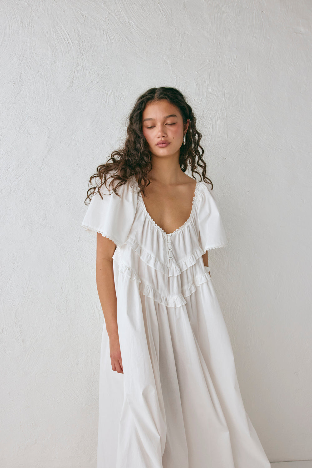 La Prairie Smock Midi Dress White