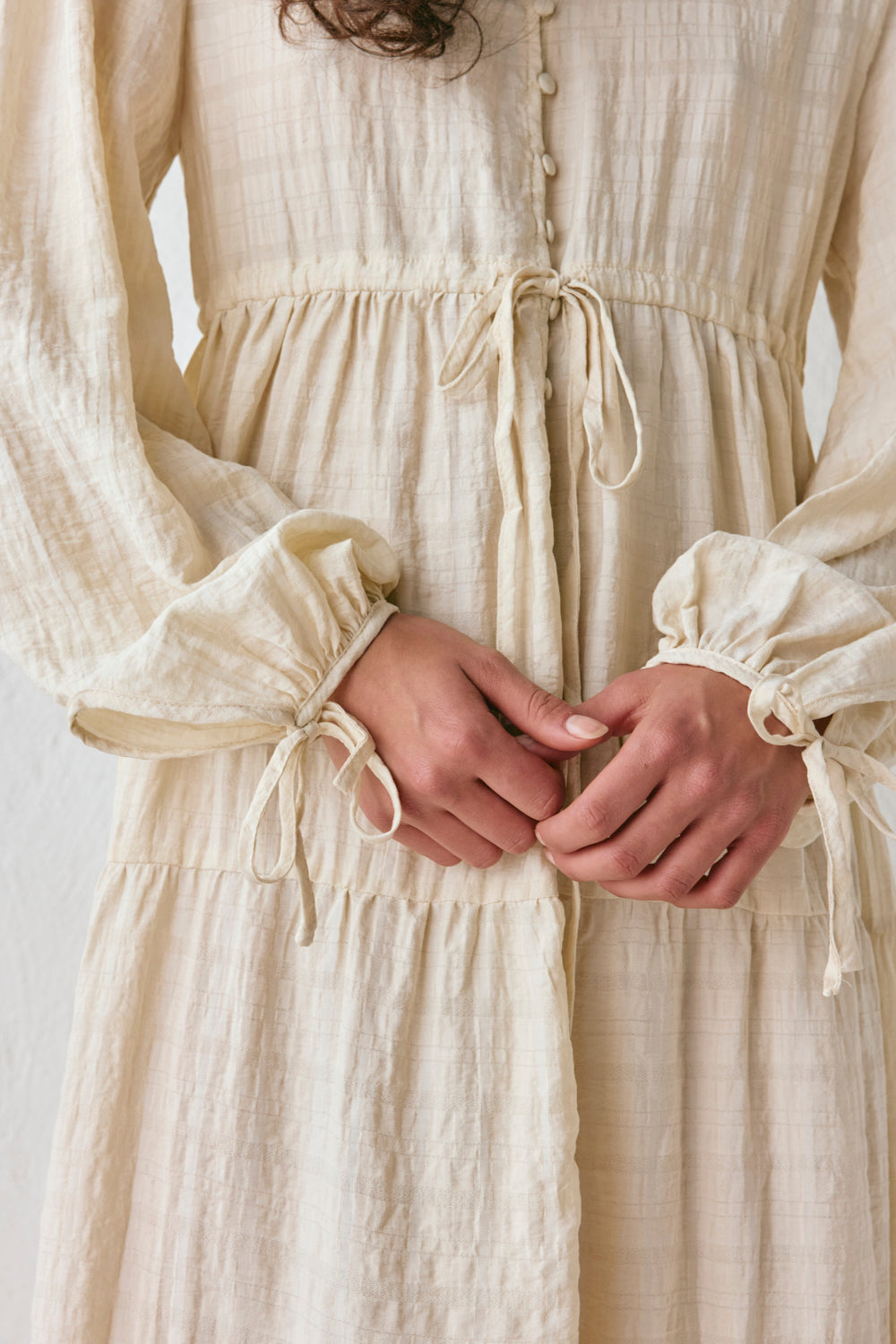 Dreaming Of Travel Midi Dress Natural