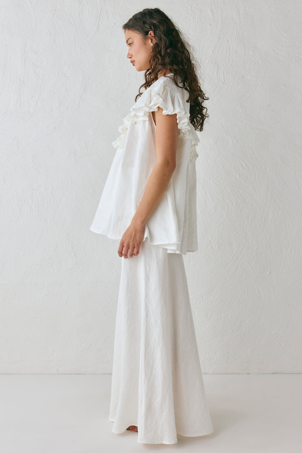 Viola Linen Tunic White
