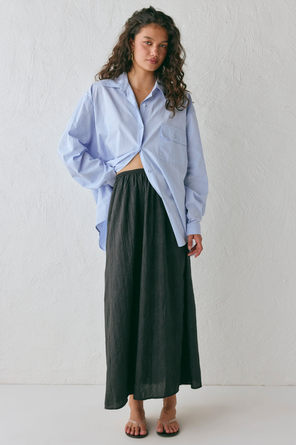 Solara Midi Skirt Black