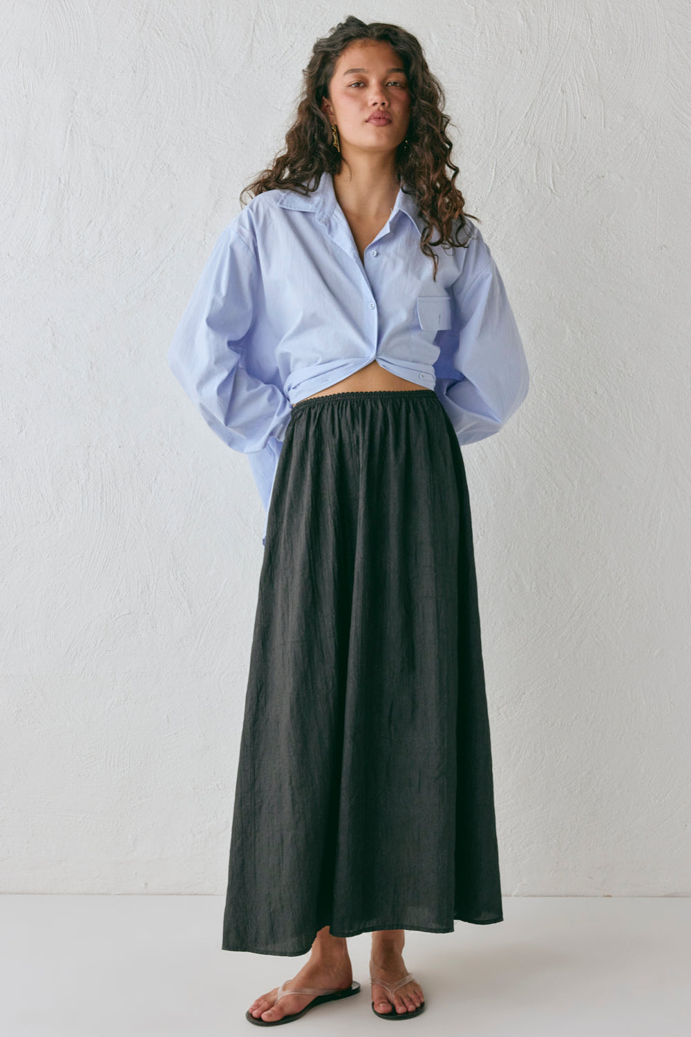 Solara Midi Skirt Black
