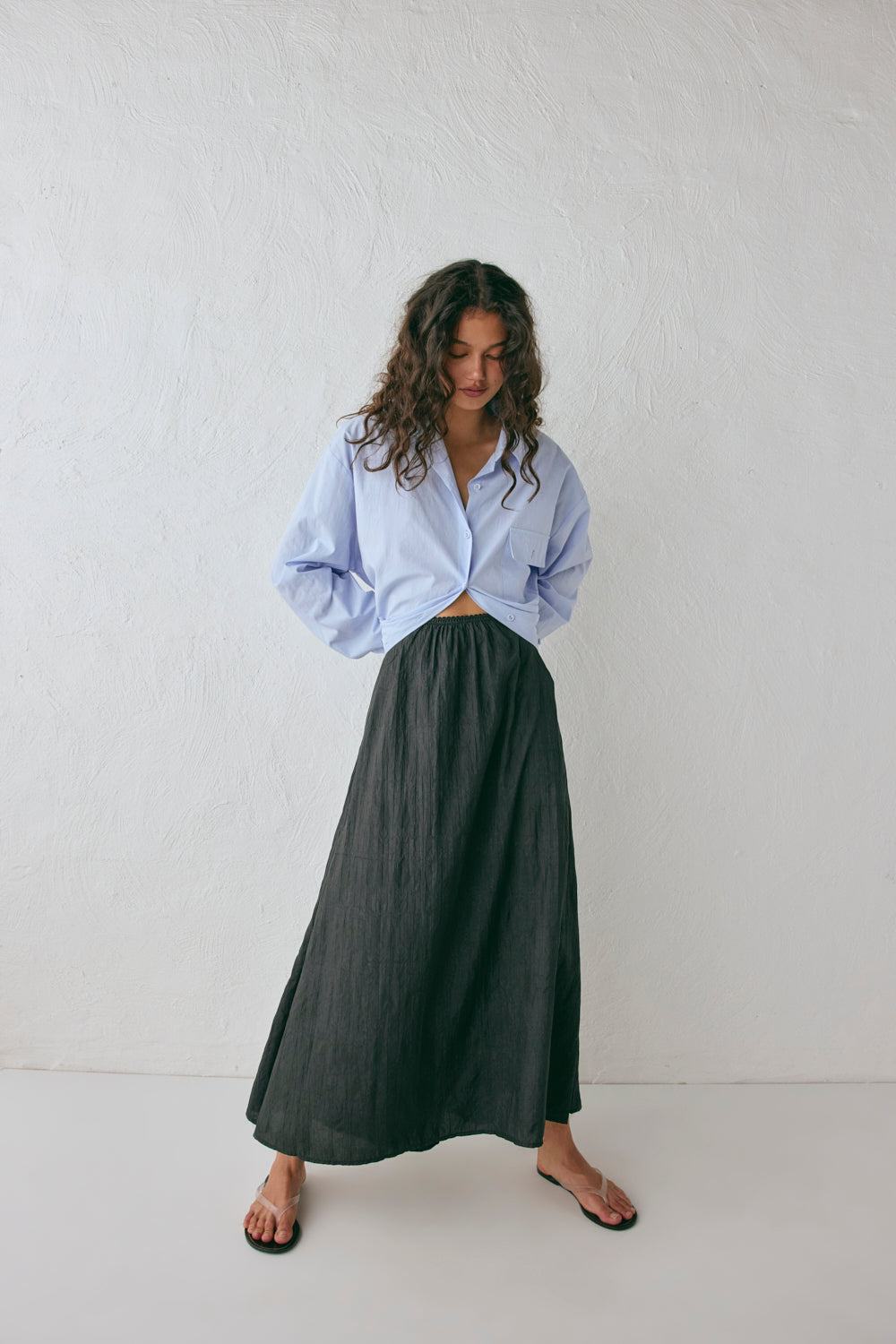 Solara Midi Skirt Black