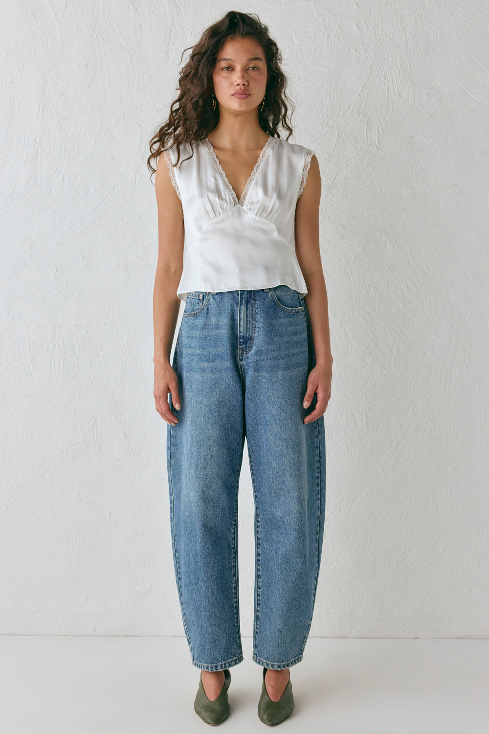 Vintage Lover Tie Back Top White