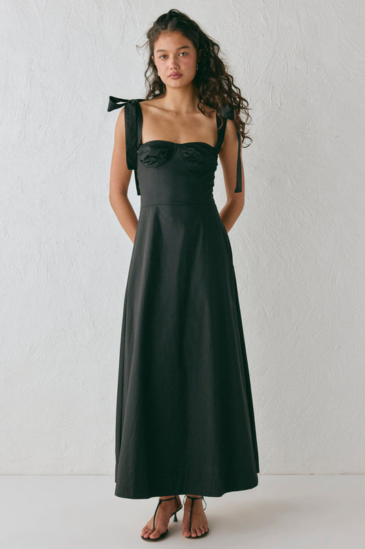 Lotte Midi Dress Black