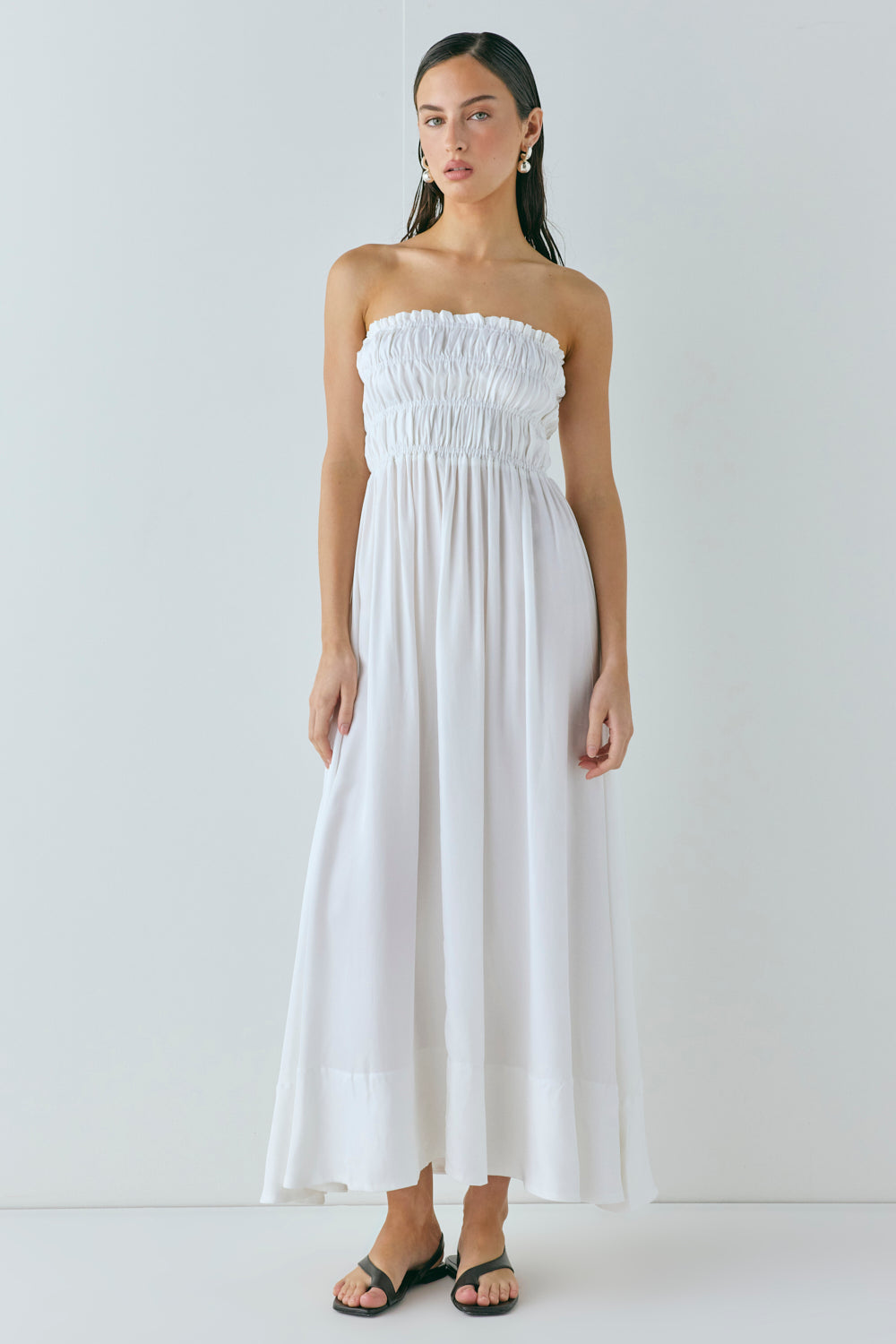 Eliana Maxi Dress White