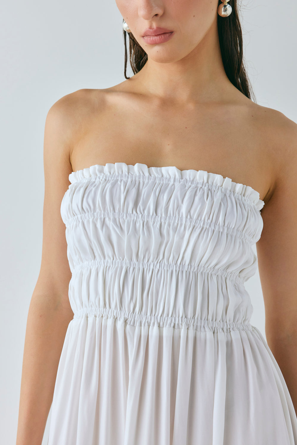 Eliana Maxi Dress White