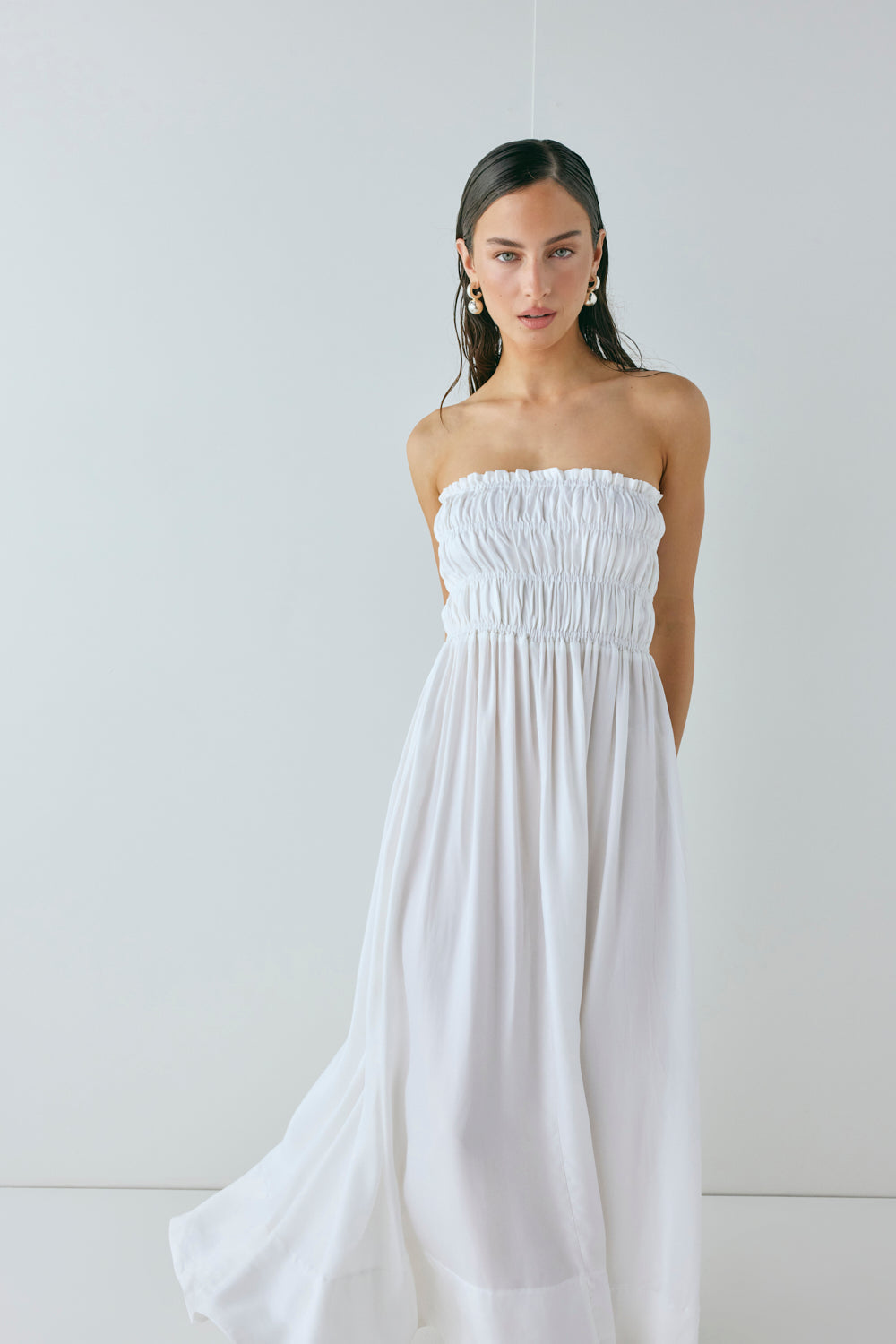 Eliana Maxi Dress White