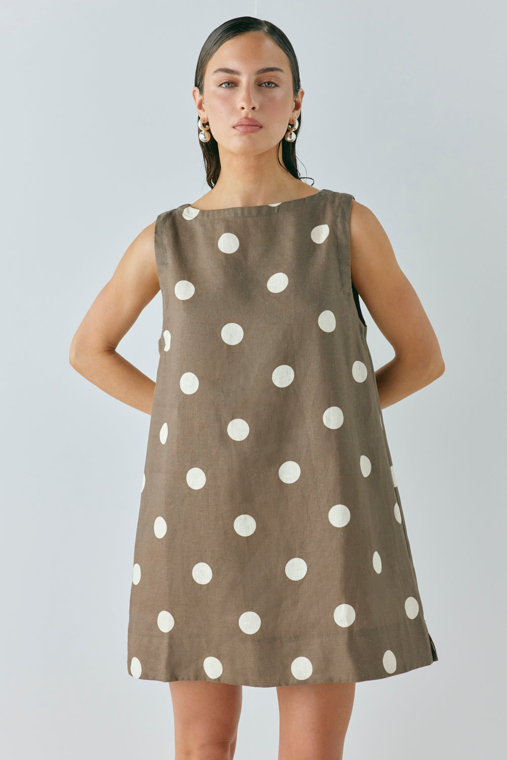 Aftersun Linen Mini Dress Spot