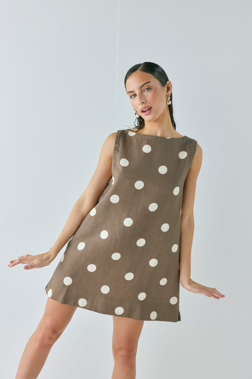 Aftersun Linen Mini Dress Spot