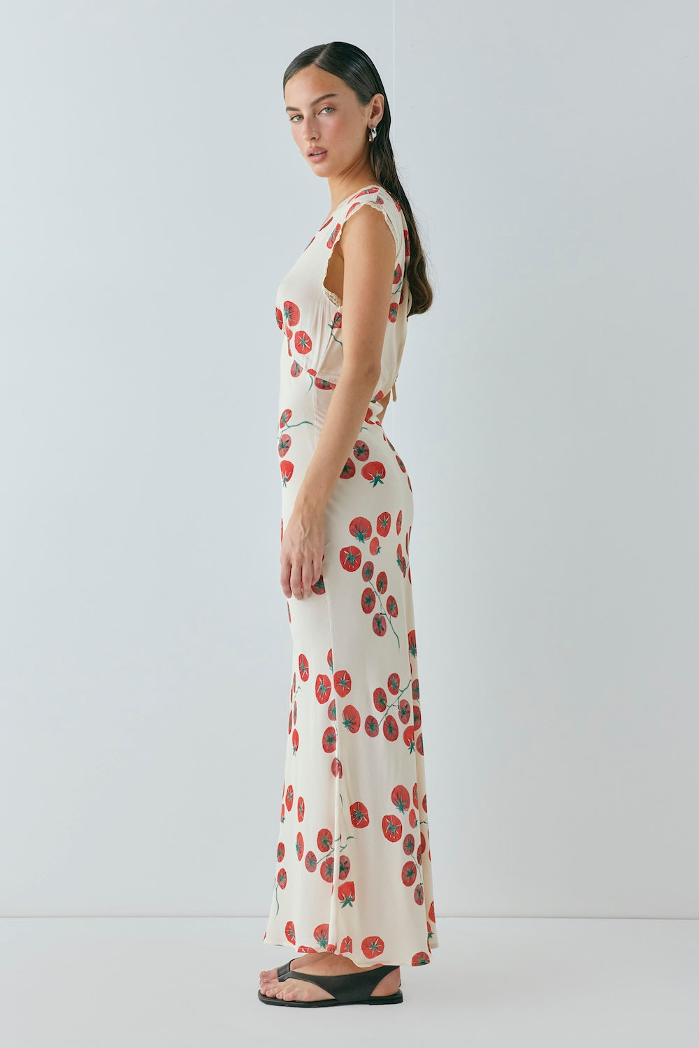 Vintage Lover Bias Cut Maxi Dress Roma