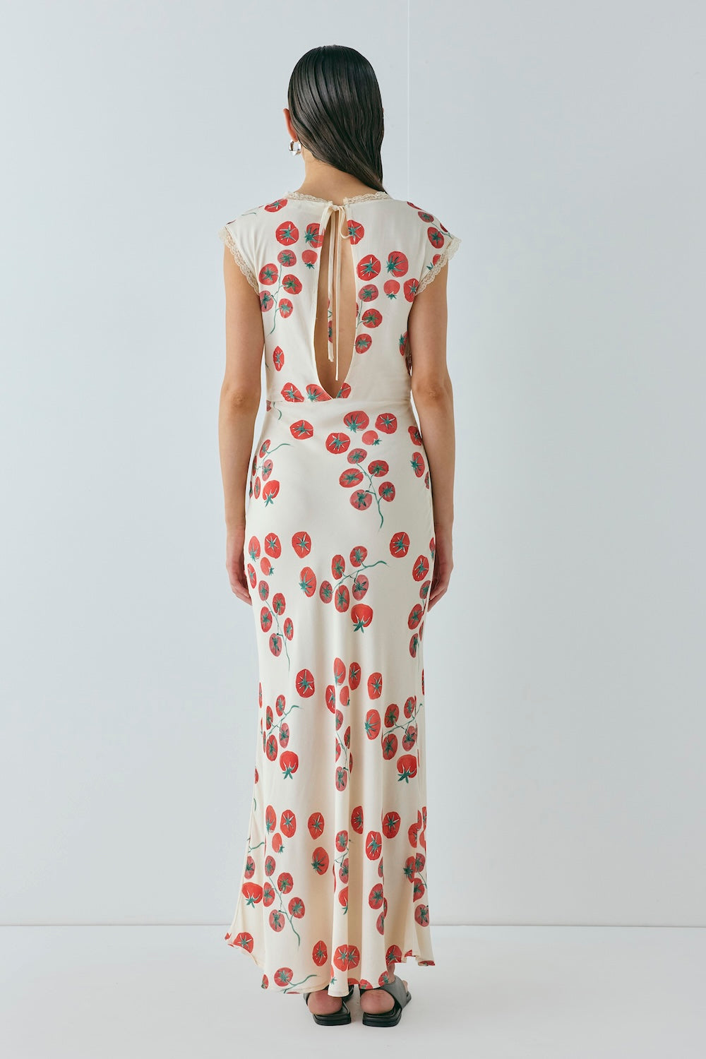 Vintage Lover Bias Cut Maxi Dress Roma