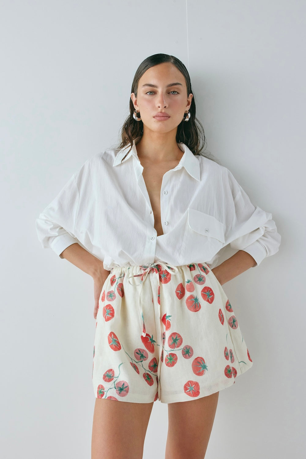 Annika Linen Shorts Roma