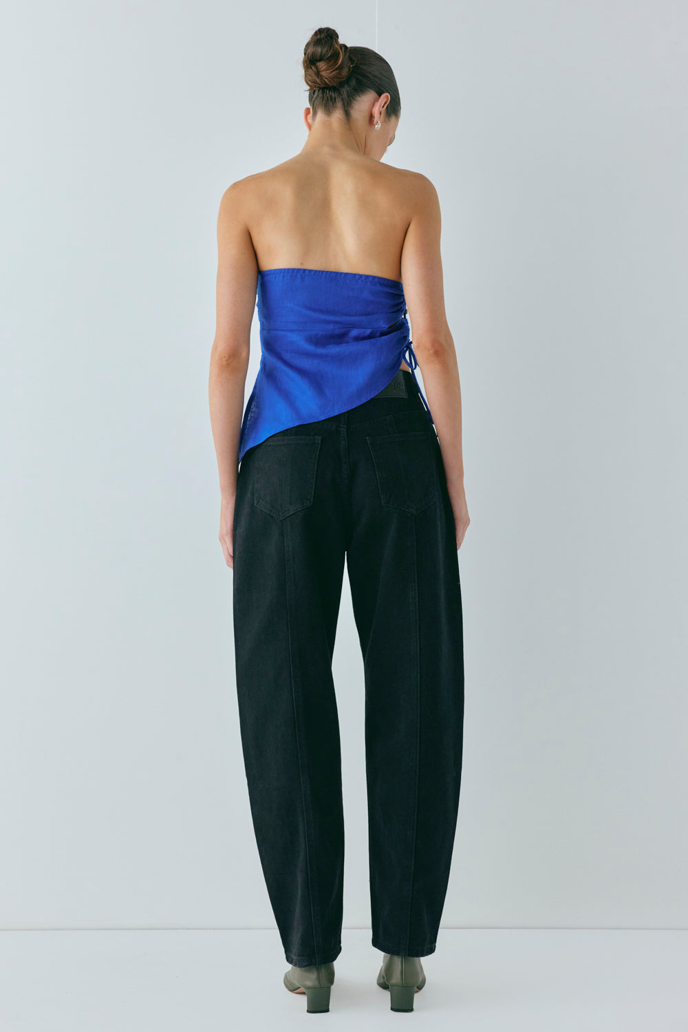 Sunrays Linen Top Royal Blue