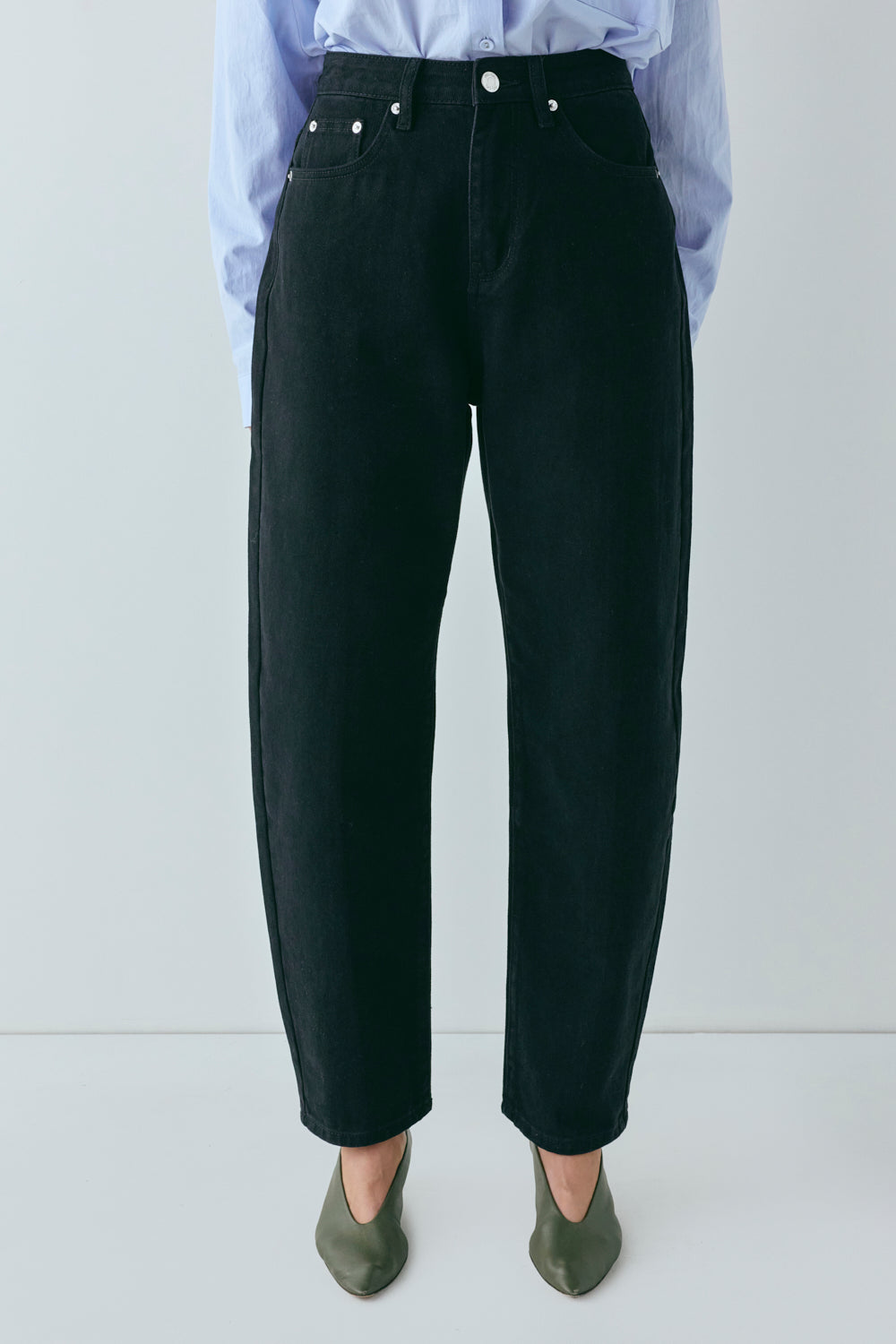 Lex Barrel Denim Jeans Black