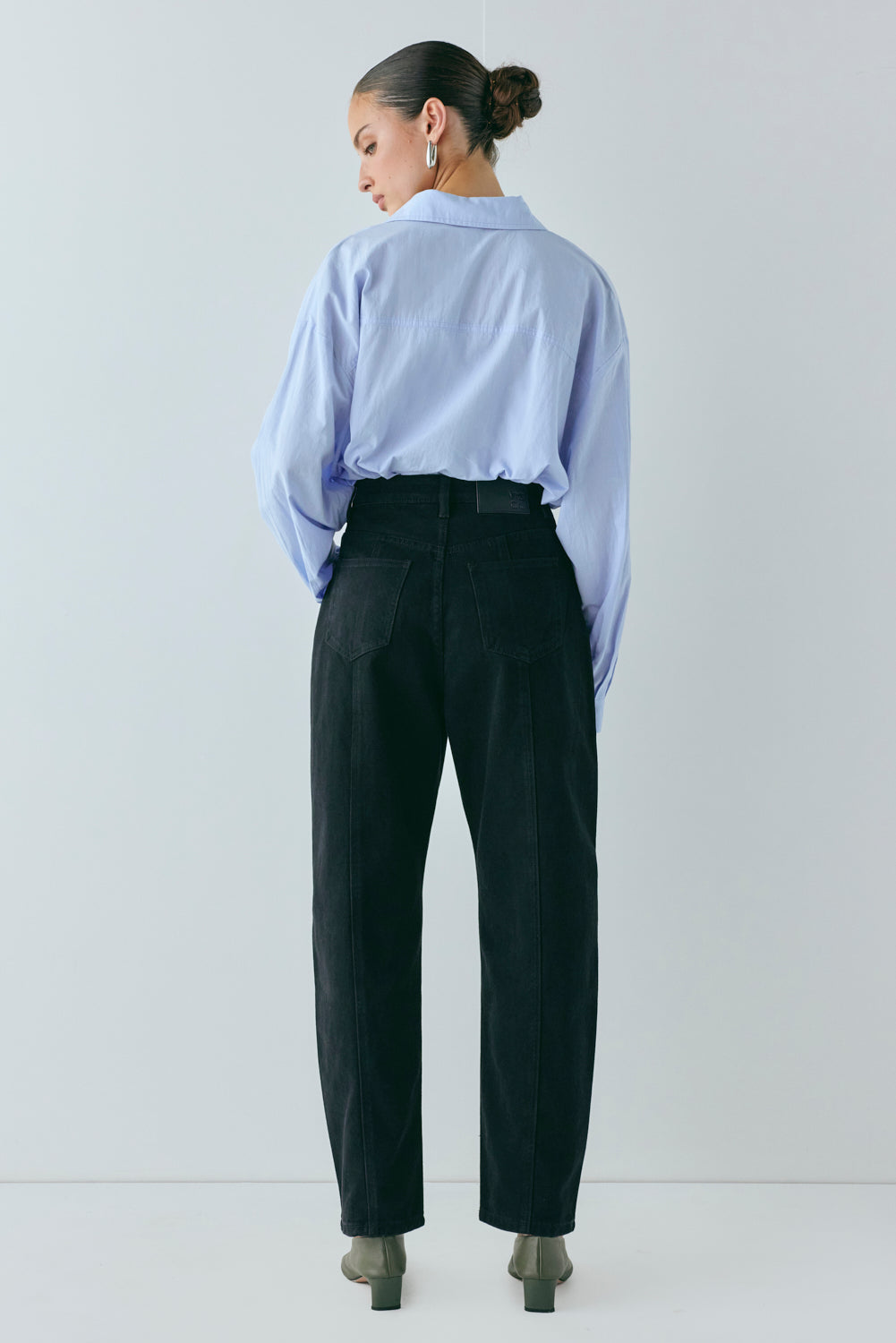 Lex Barrel Denim Jeans Black