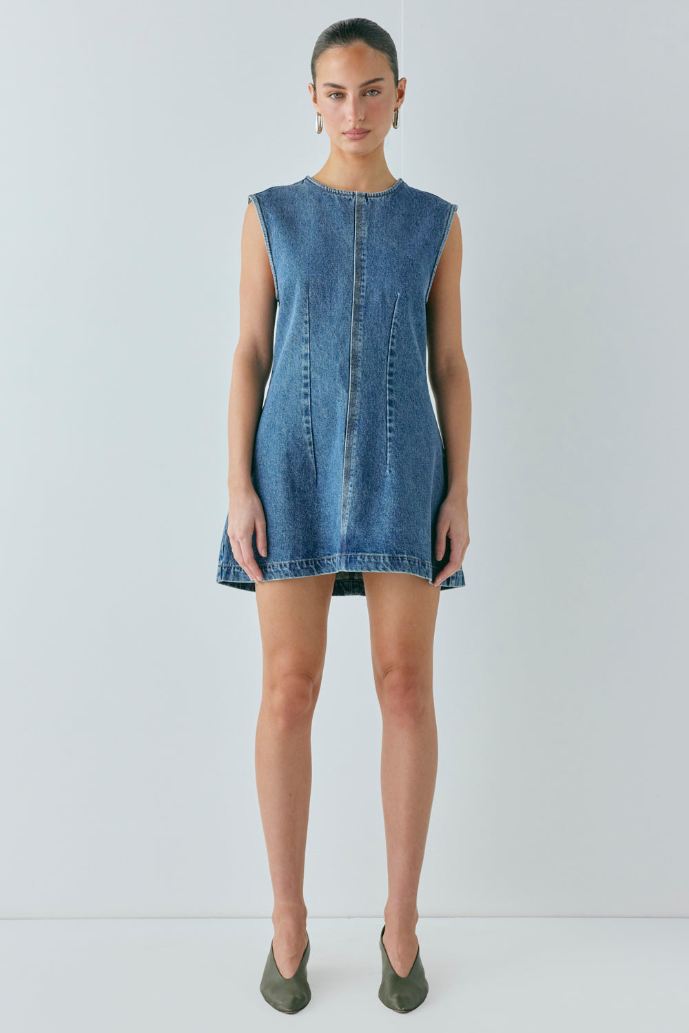 Lolita Denim Mini Dress Blue