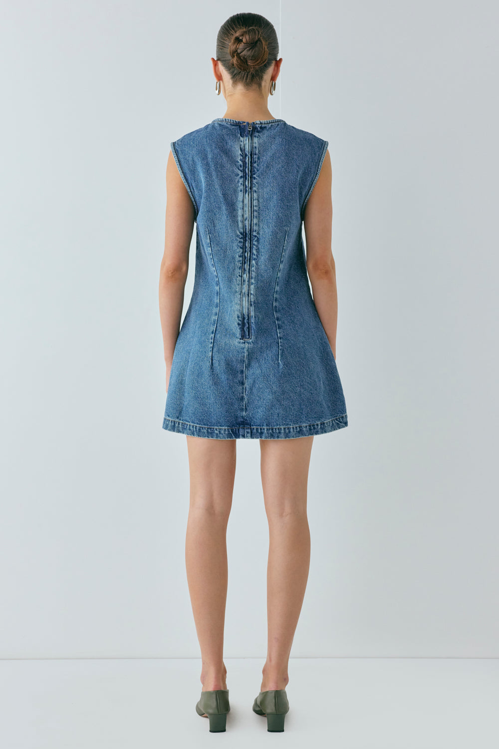 Lolita Denim Mini Dress Blue
