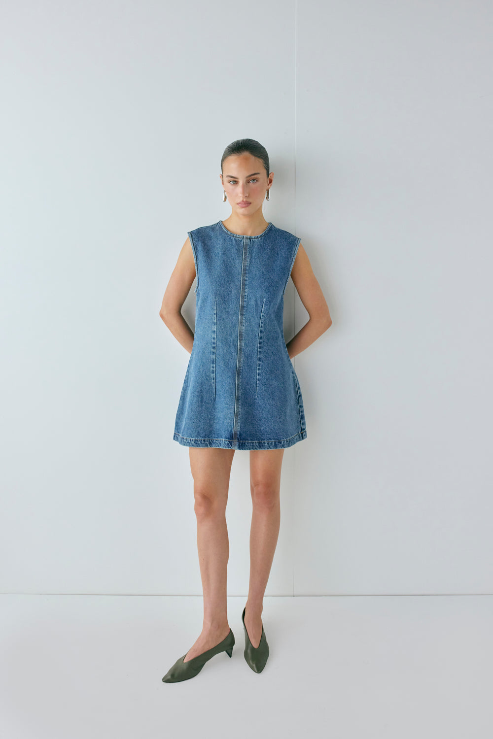 Lolita Denim Mini Dress Blue