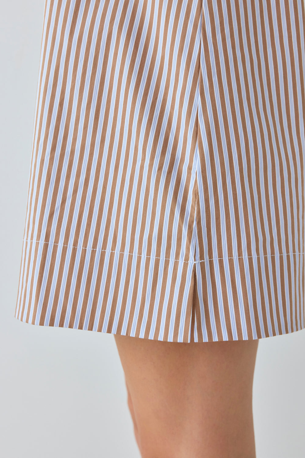 Aftersun Mini Dress Brown Stripe