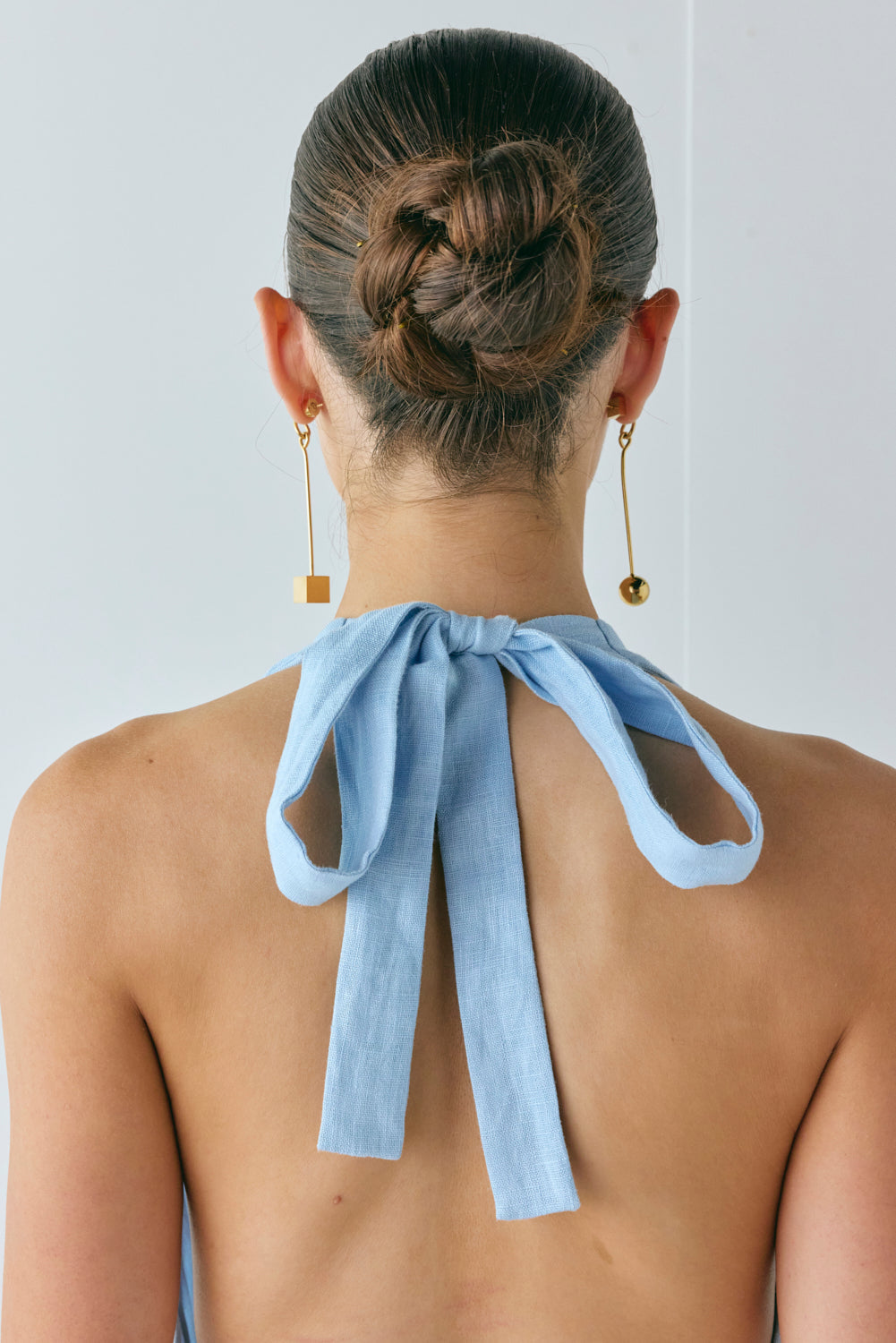 Lo Linen Mini Dress Sky