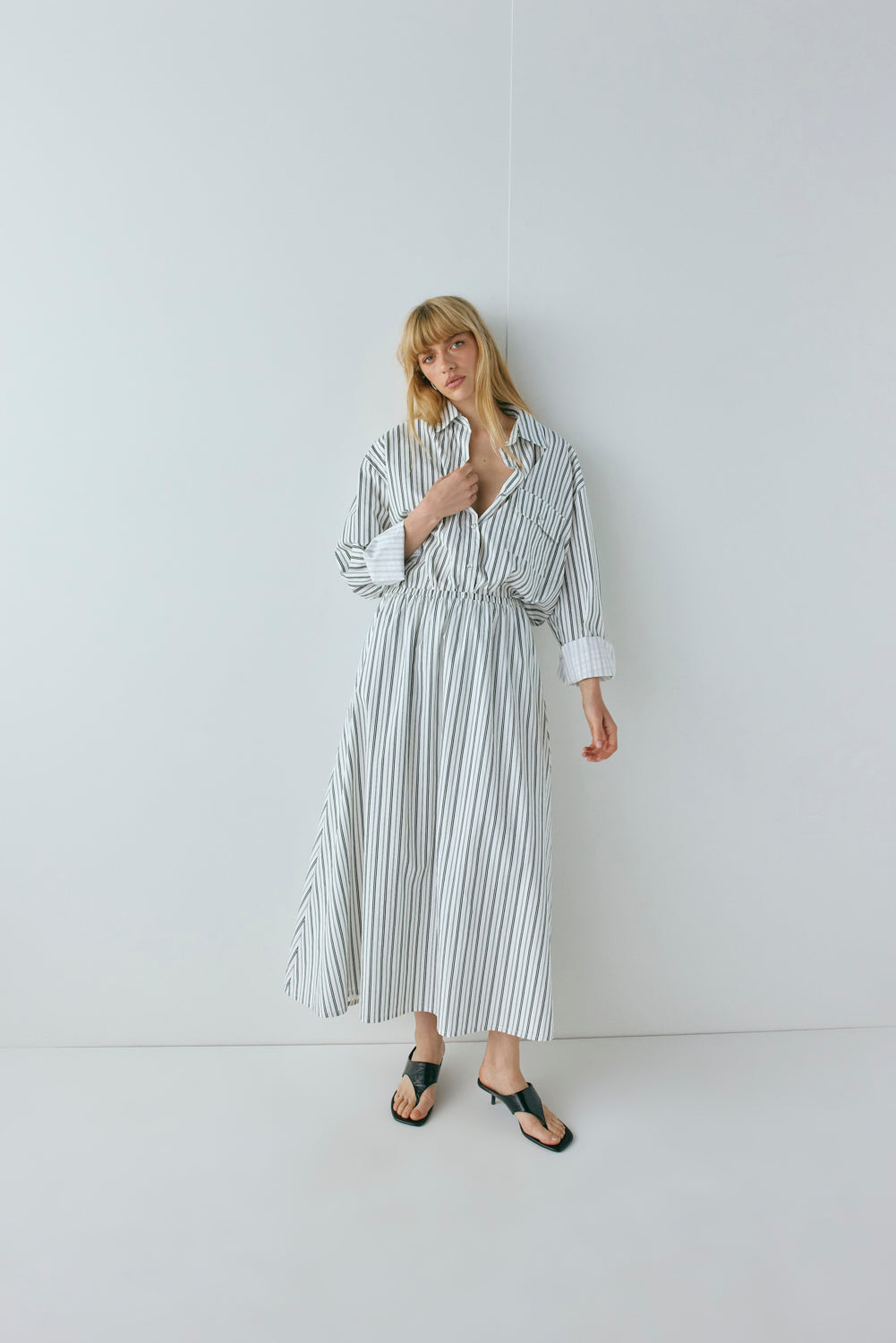 June Shirt Black Stripe