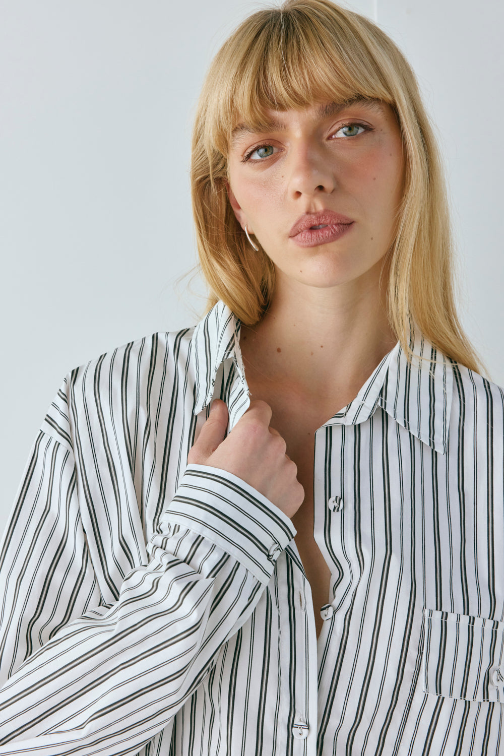 June Shirt Black Stripe