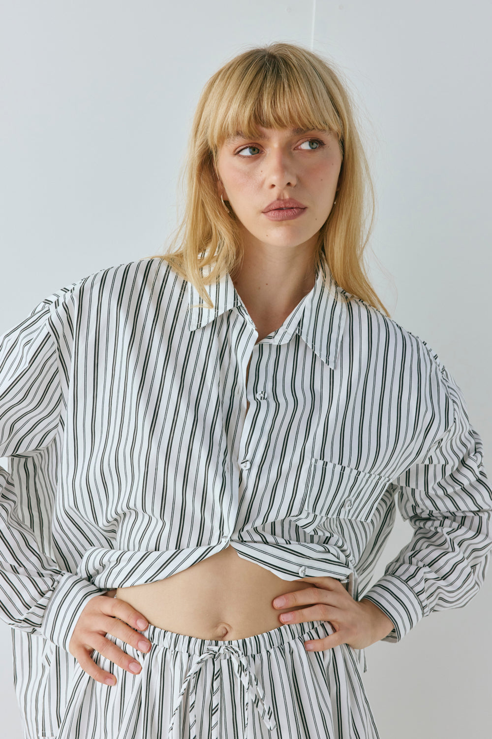 June Shirt Black Stripe