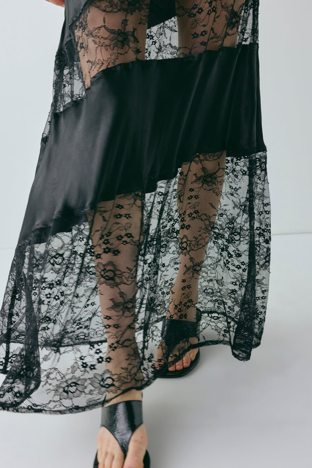 Dorit Lace Maxi Dress Black