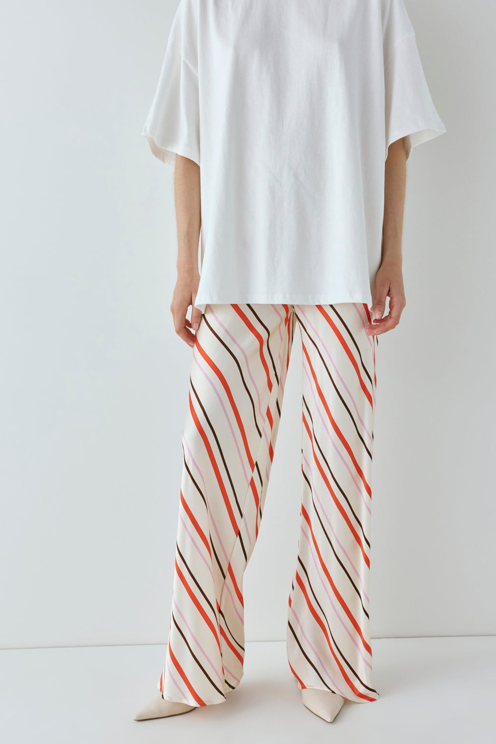 Remi Satin Pants Stripe