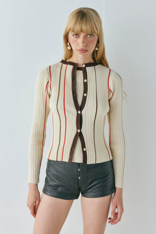 Margaux Knit Cardigan Stripe