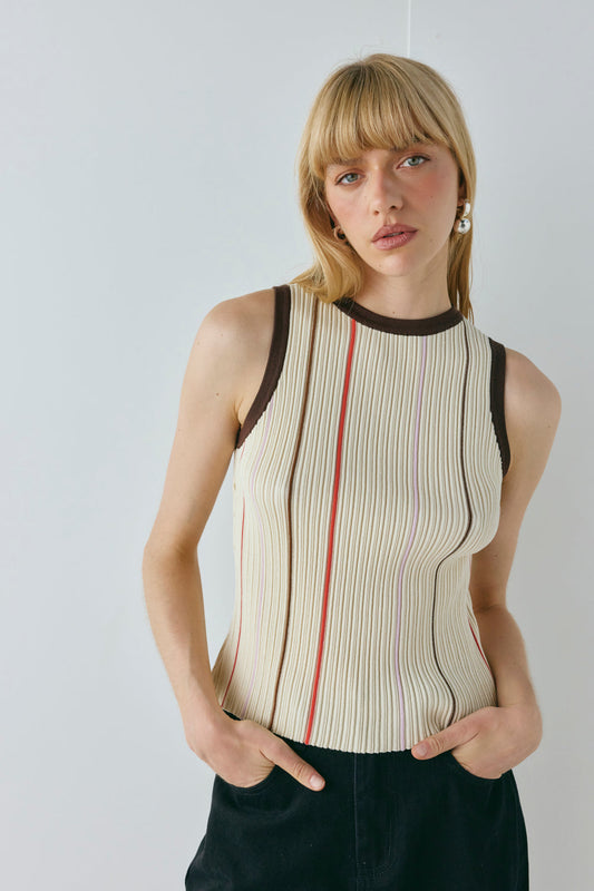 Frances Knit Top Stripe