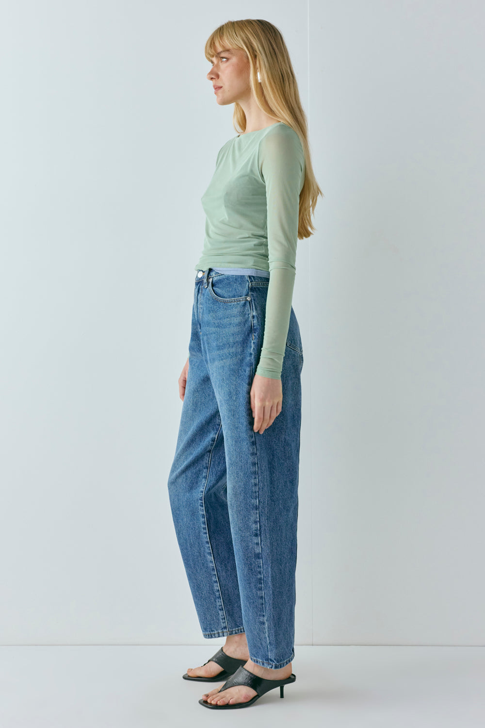 Lana Mesh Top Seafoam