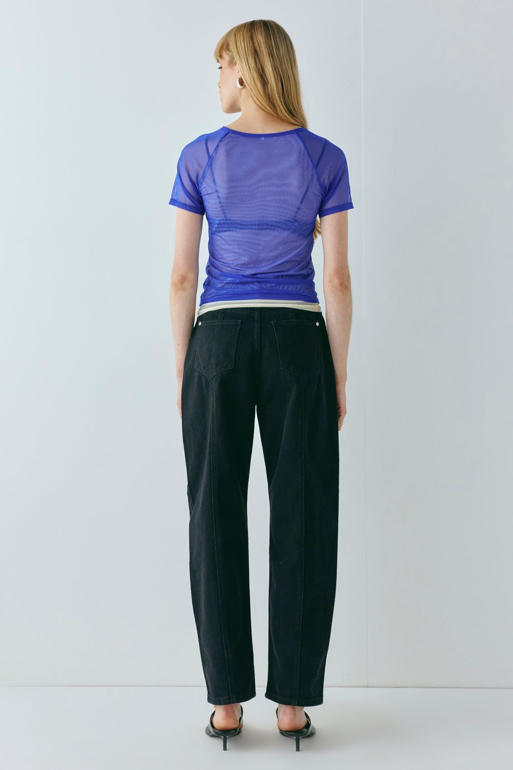 Fresca Mesh Tee Cobalt