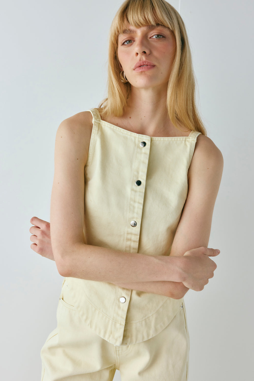 Drew Denim Top Butter