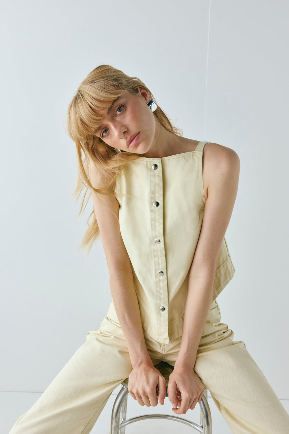 Drew Denim Top Butter