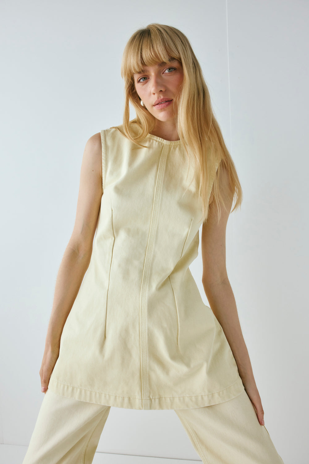 Lolita Denim Mini Dress Butter