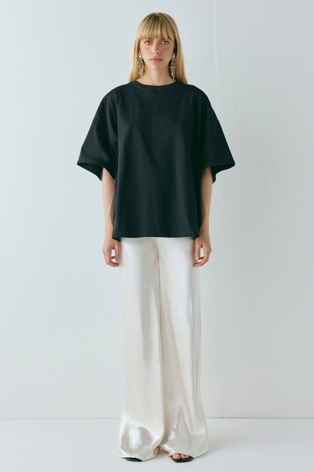 Rae Satin Pants Cream