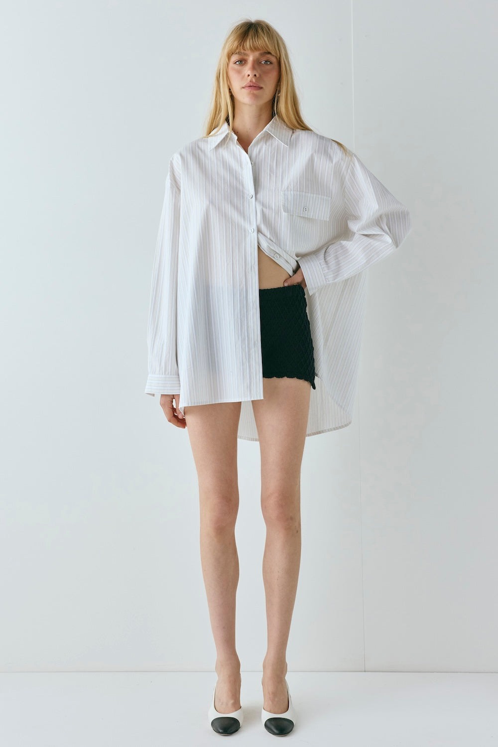June Shirt Cream Stripe