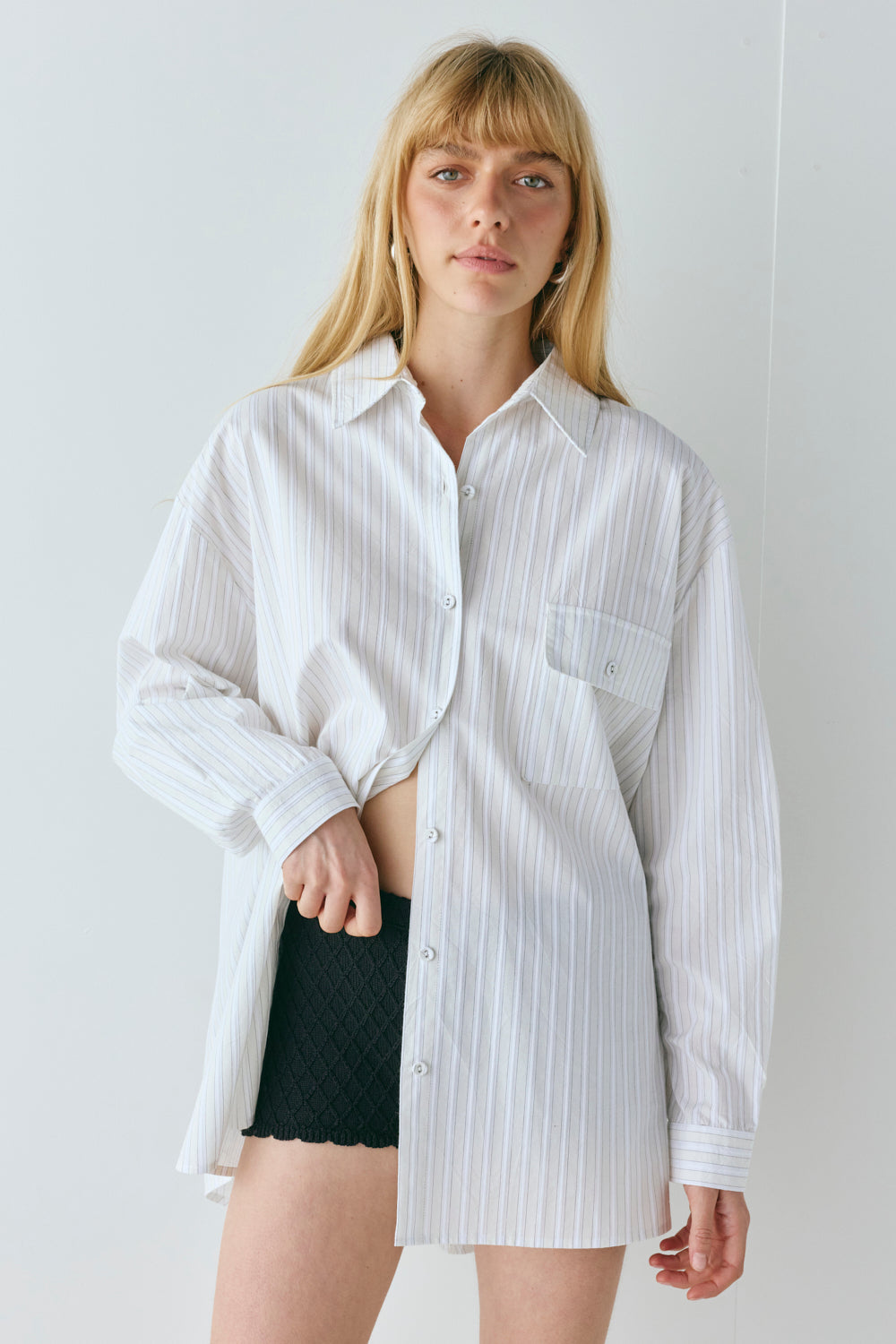 June Shirt Cream Stripe