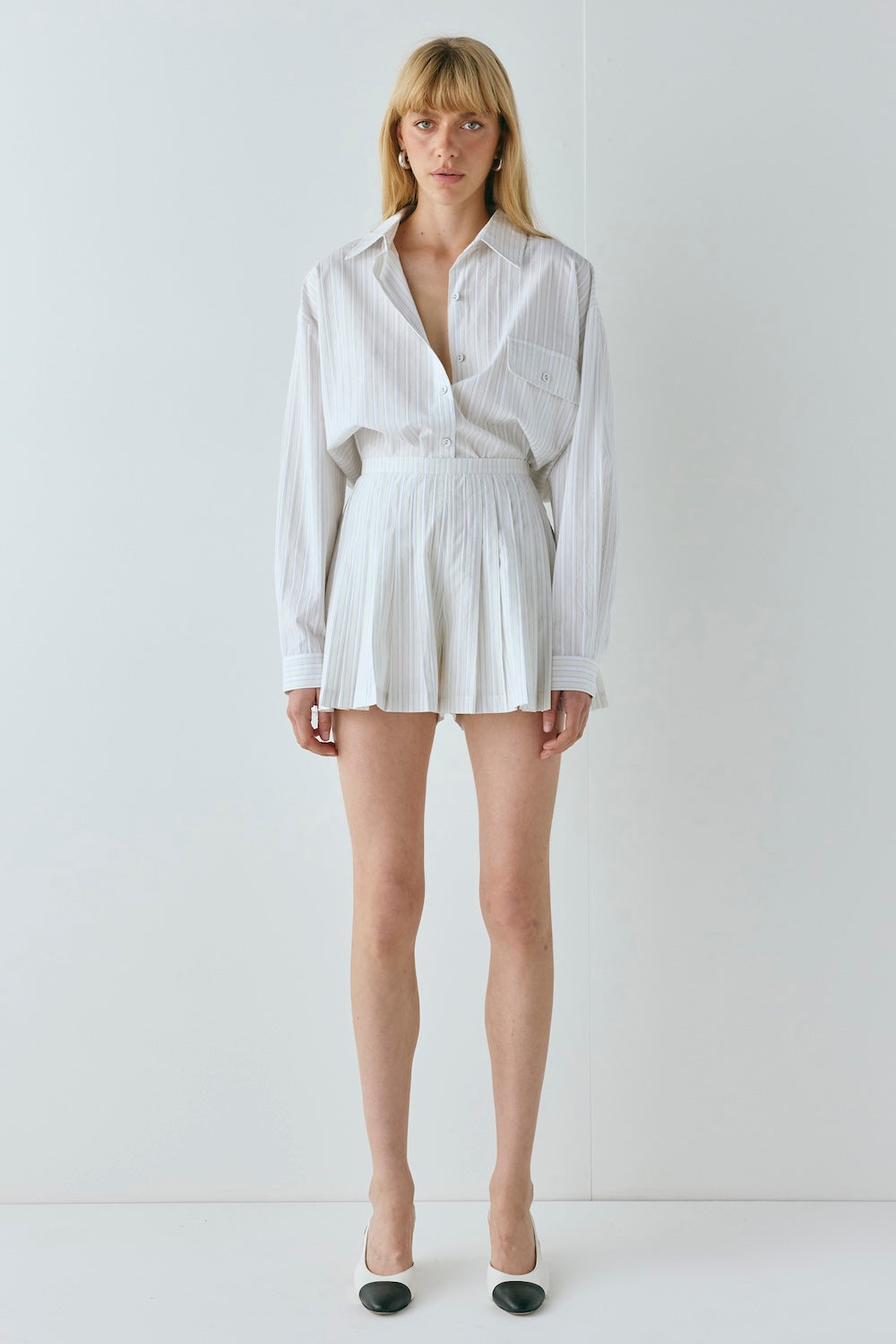 Nala Shorts Cream Stripe