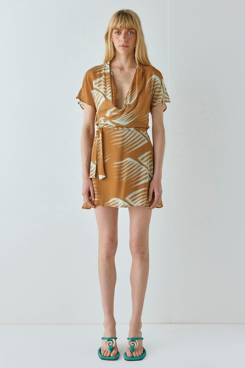 Salma Wrap Mini Dress Efi
