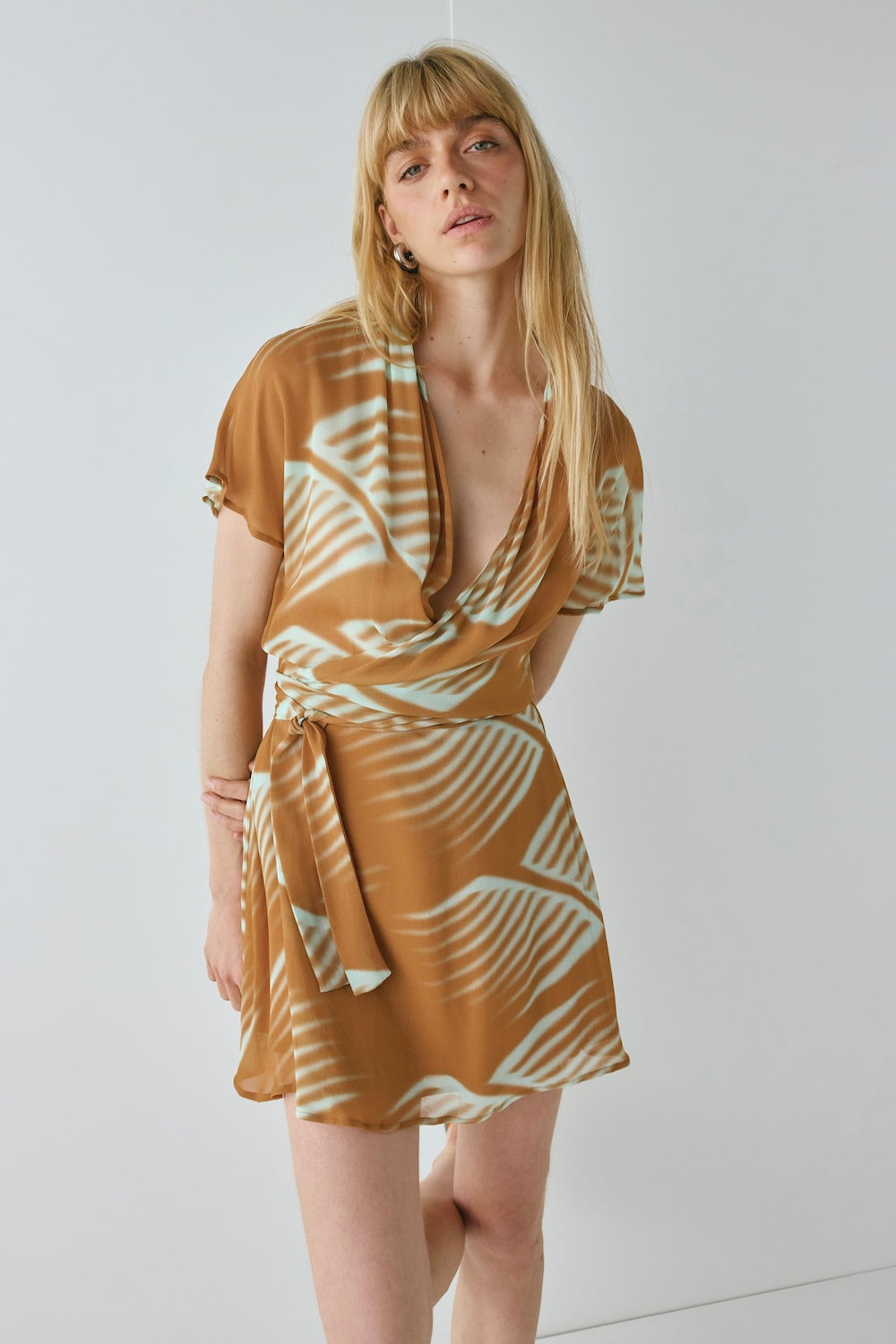 Salma Wrap Mini Dress Efi